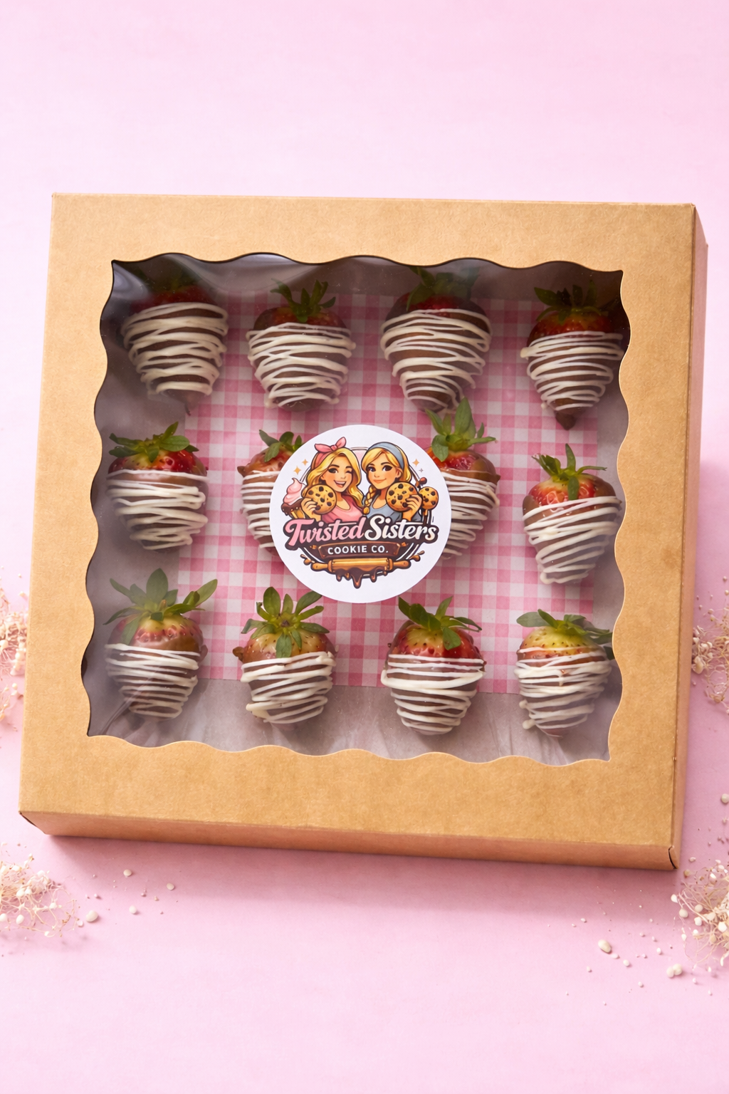 12 Premium Chocolate Covered Strawberries