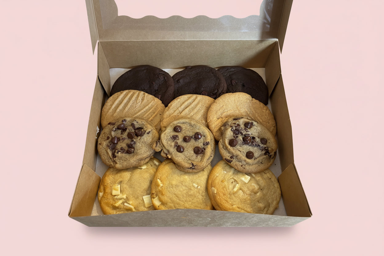 12 Assorted Home Baked Cookies