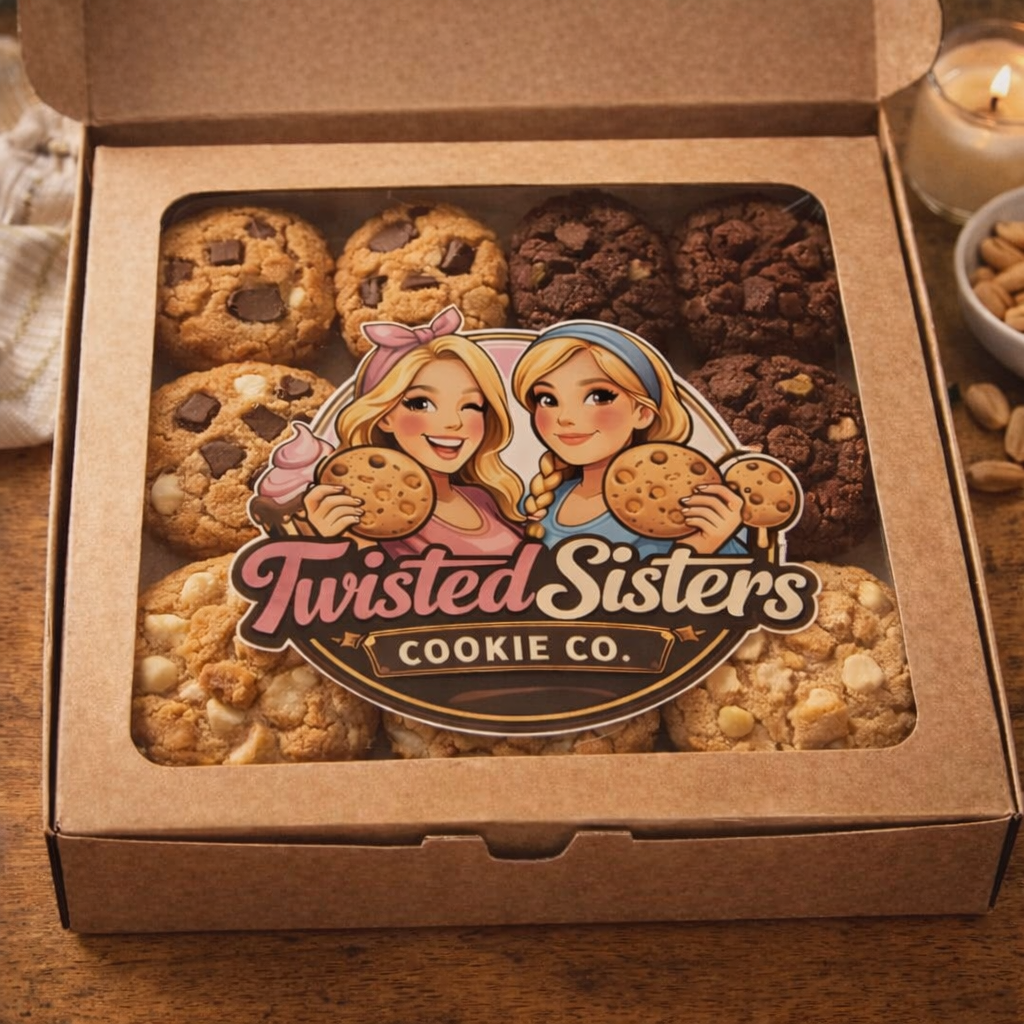 12 Assorted Home Baked Cookies